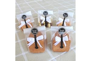 Cookie Bags for Packaging, Translucent Plastic Cellophane Pastry Treat Bags for Party Gift Giving Cookie Bakery Bread Candy C