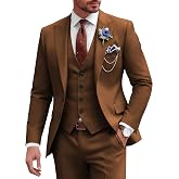 SPTALLFITJSV Mens Suit 3 Piece Slim Fit Wedding Business Suits for Men Three Piece Suit Set Formal Peak Lapel Elegant