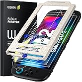 WSKEN for Nintendo Switch 2 Screen Protector - Shatterproof Tempered Glass with Auto-Dust Removal, Zero Bubbles Auto-Alignment, Anti-Scratch Glass Film for Switch 2 (2025) Accessories, 2 PCS