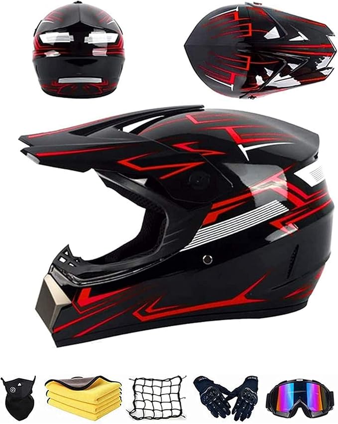 Kids quad bike helmet, Kids Youth Kids full face integral helmet, BMX MTB ATV bike race
