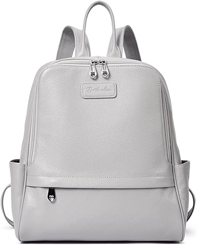 Gray leather backpack purse Clearance