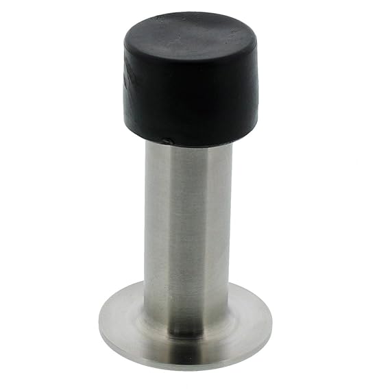 BURG-WÄCHTER Wand-Türstopper, Höhe: 90 mm, TSW 2390 Ni SB, Edelstahl/Gummi