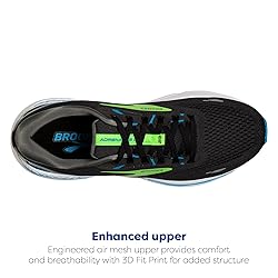 Brooks Men's Adrenaline Gts 23 Sneaker, Black