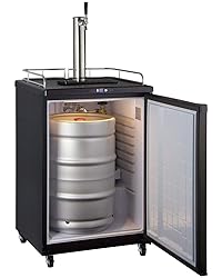 Kegco Keg Dispenser, 1 Faucet, Black
