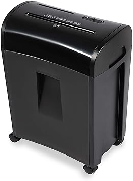 Amazon Com Zoomyo Zs 10e Document Shredder With Pullout Basket Security Class P4 Shredder Up To 10 Sheets Of Din A4 Paper At Once Also For Cds Dvds And Credit Cards Home Office