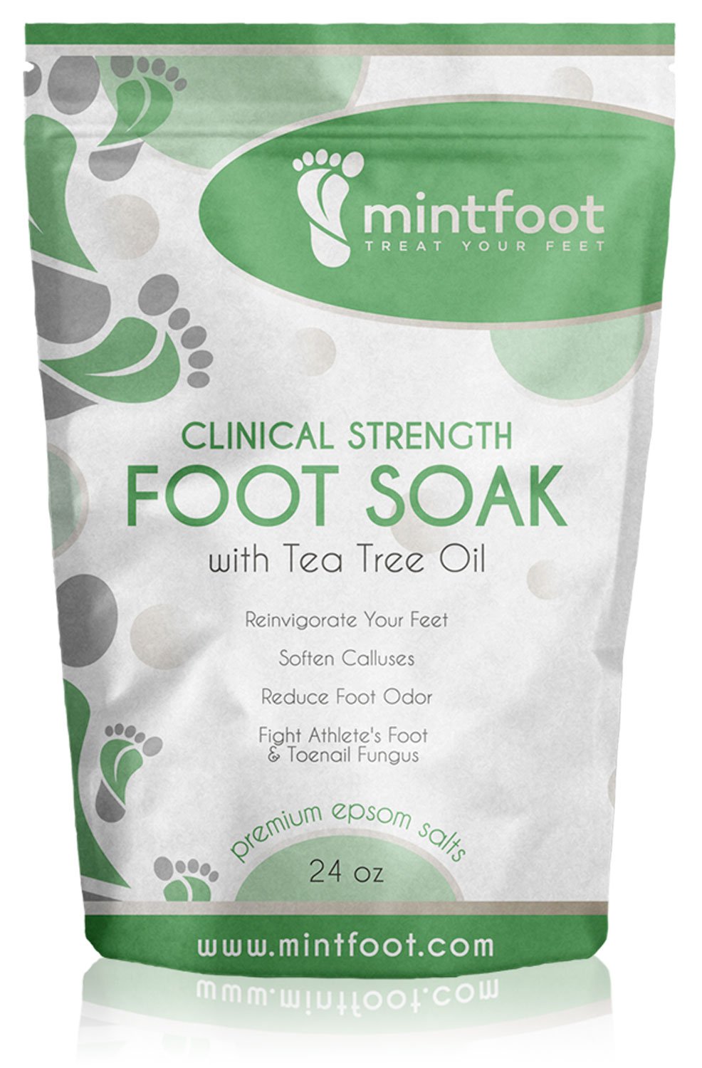 Mintfoot 24oz Clinical Strength Foot Soak with Tea Tree Oil & Epsom