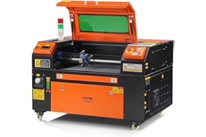 VEVOR 50W CO2 Laser Engraver, 12 x 20 in, 19.7 IPS Laser Cutter Machine with 2-Way Pass Air Assist, Compatible with LightBurn