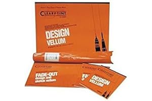 Clearprint Vellum Sheets with Engineer Title Block, 11x17 Inches, 16 lb., 60 GSM, 1000H 100% Cotton, 100 Sheets/Pack, Translucent White (10221516)