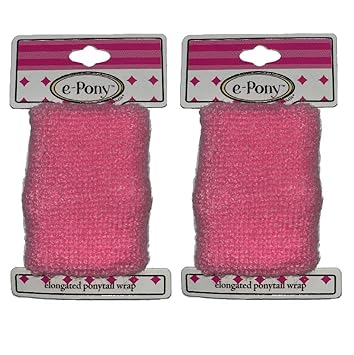 Amazon Com Mia E Pony Long Terrycloth Ponytail Holders Hair