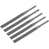 uxcell Pneumatic Air File Set Coarse Tooth 5mmx125mm Flat File Grinding Tool 5Pcs