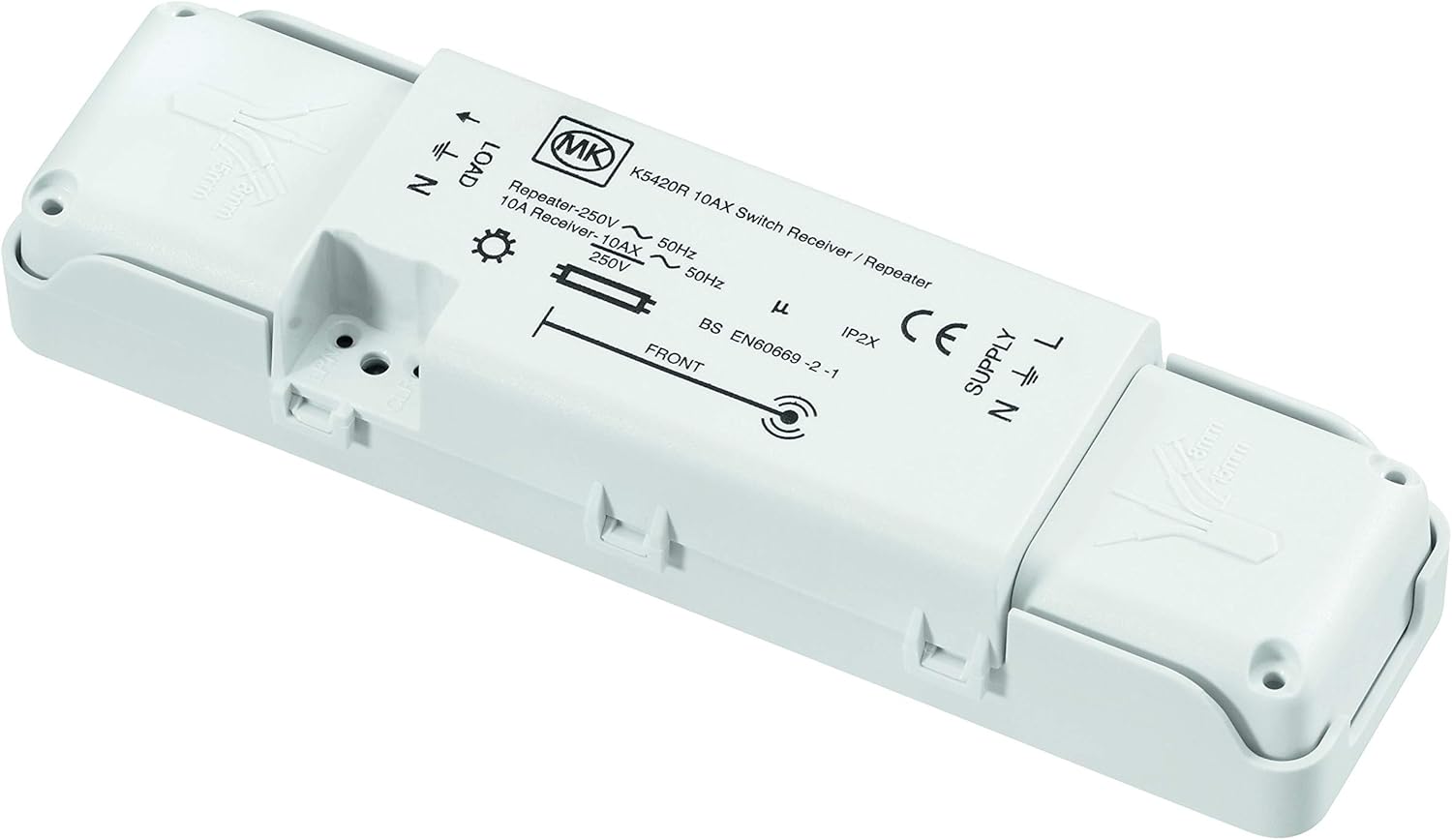 MK Electric Echo Alternative Switch Receiver/Repeater, White
