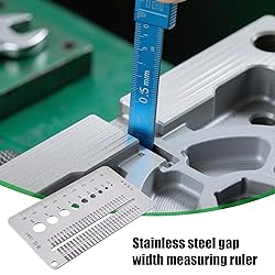 Crack Width Gauge, Gap Measuring Ruler, Stainless