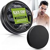 AVPAVP Black Soap for Gray Hair 100g, Darkening Shampoo Bar for Hair & Beard, Soothes & Nourishes Scalp, Suitable for All Hair Types