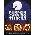 Pumpkin Carving Stencils: 50 Halloween Templates for Carving Pumpkins, Decorating and Painting Crafts