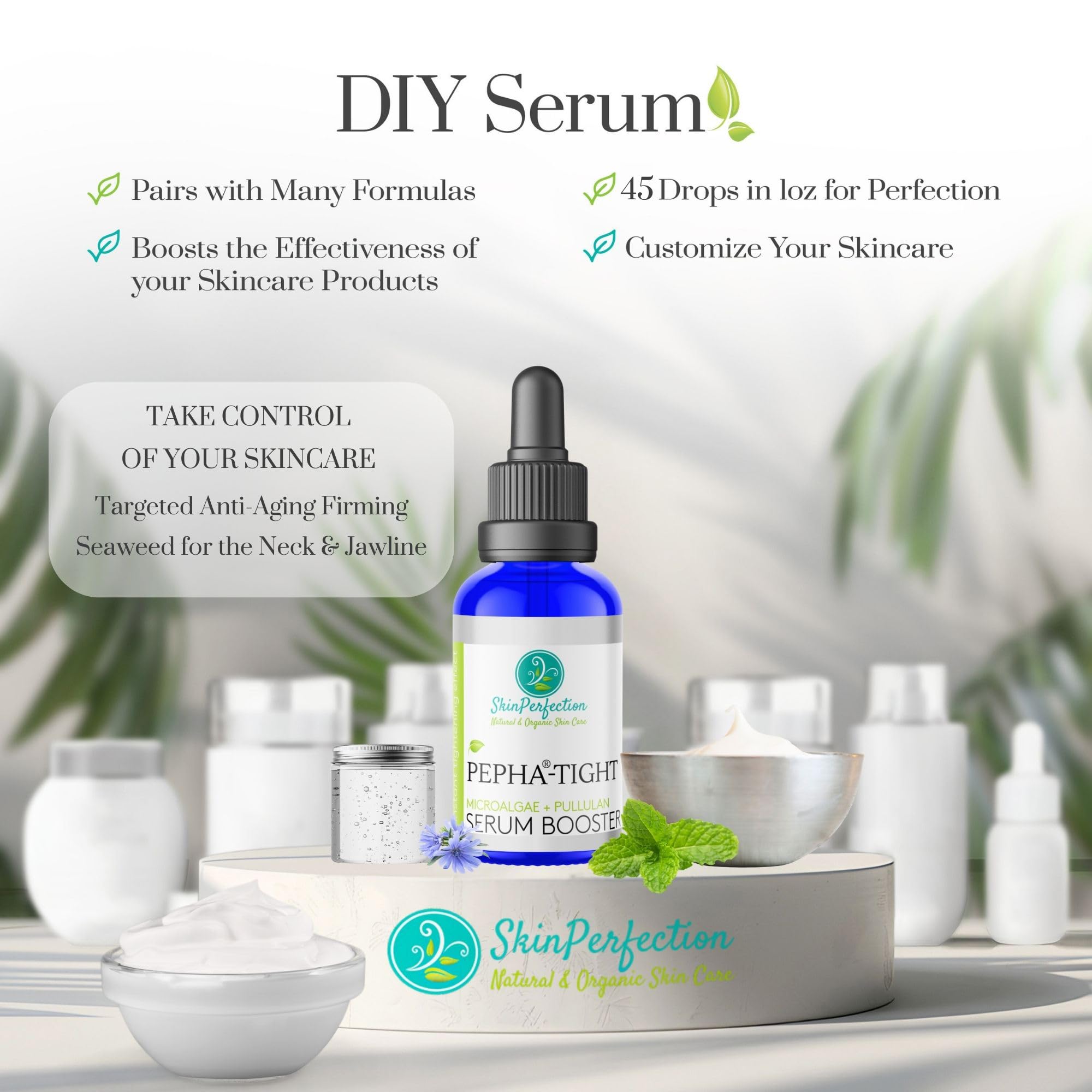 Skin Perfection Pepha Tight Marine Collagen Serum Booster for Anti-aging Skin Firming Algae Make Your Own Diy Anti-aging Skincare Cosmetics and Beauty Products