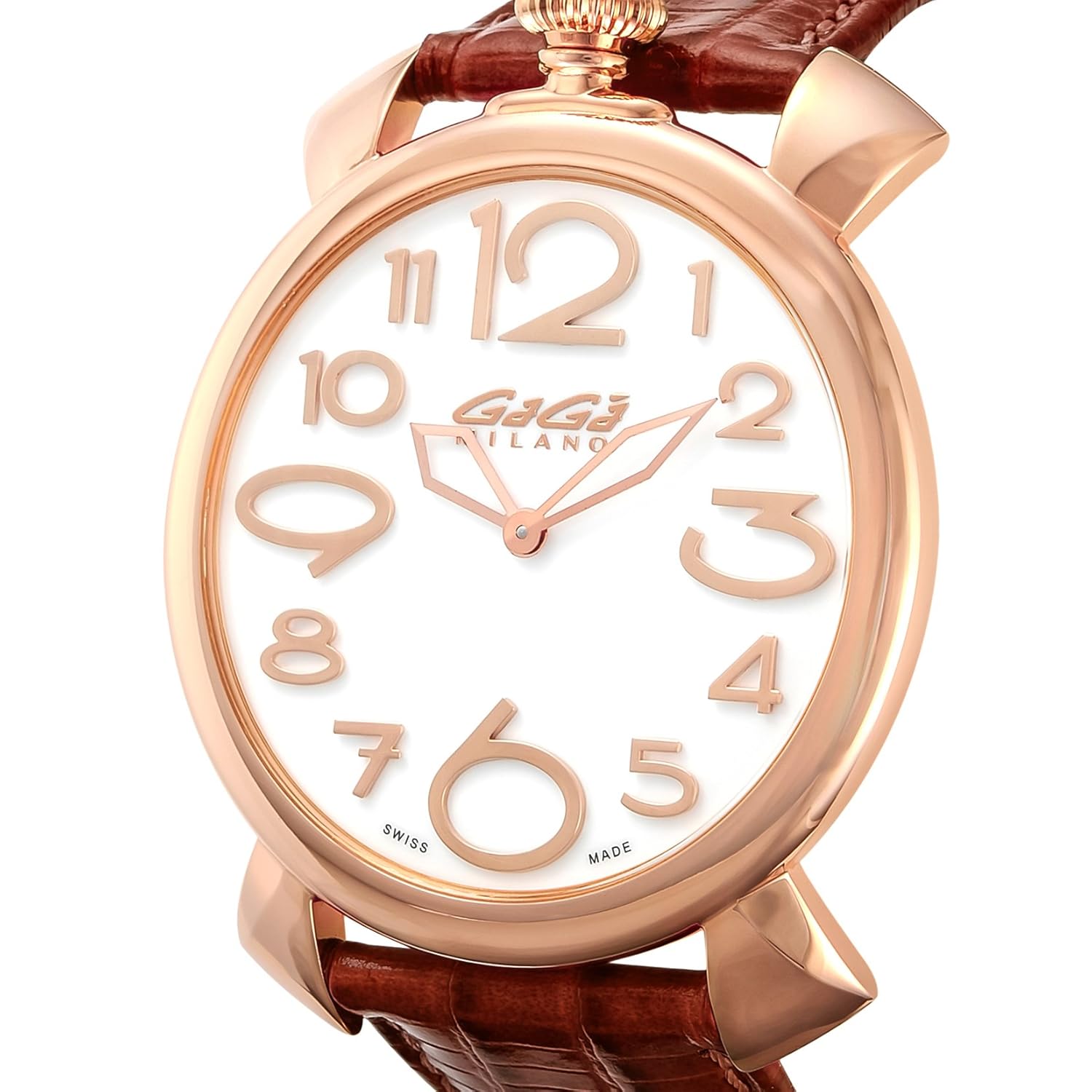 全商品オープニング価格特別価格 ガガミラノ Gagamilan 腕時計 Manuale Thin46mm ホワイト文字盤 5091 06 Brw メンズ 並行輸入品 B077g5sf8k Www Gcc Ccpf Com