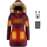 Genovega Graphene Women Heated Jacket 12V Fast Charge 18400mAh Large Capacity