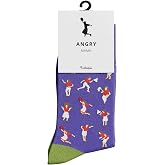 feetopia Funny Angry Mama Socks for Women, Novelty Cotton Crew Socks with Love You Forever Secret Message, Hilarious Mother's Day, Birthday, Christmas Gag Gifts for Mom, Fits US Size 7-10