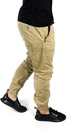 calça jogger masculina bege