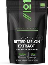 ALPHA01 Organic Bitter Melon Extract 16500mg 60 VEGAN Caps 2 Months