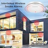 XINDUM Smoke Alarm Interlinked 10 Year Battery Wireless 30 Link 100m view 7