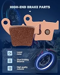 ECCPP Brake Pads Fits for Honda CRF450R CRF250R