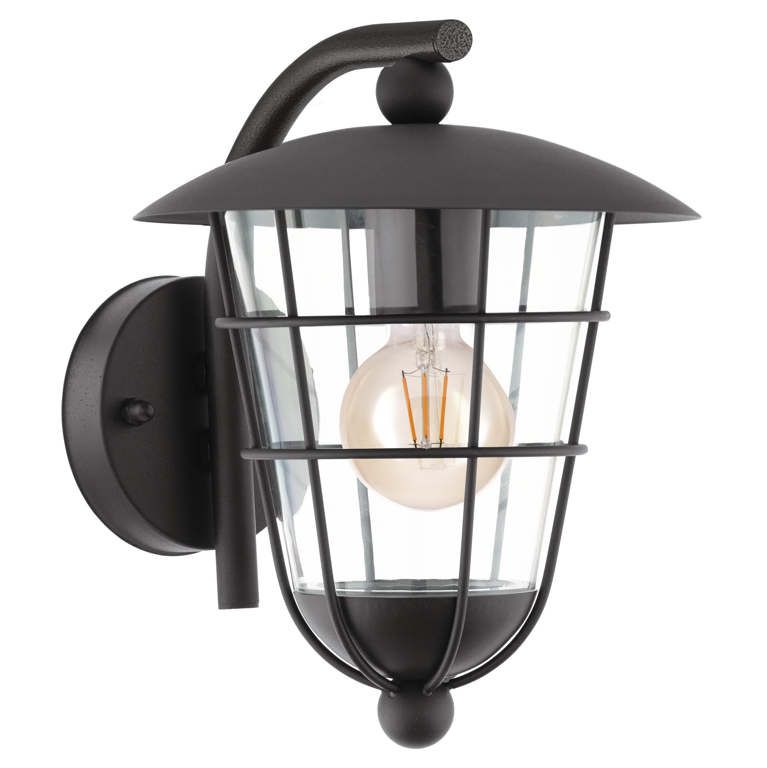EGLO 94841 E27 Black Outdoor Wall Light PULFERO