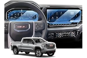 LANGBEAN 3PCS Screen Protector for 2022-2025 2026 GMC Sierra/Chevy Silverado 1500(SLE/Elevation/SLT) 13.4 inch Infotainment Touch Screen & 12.3 inch Digital Instrument Cluster, HD, High Sensitivity
