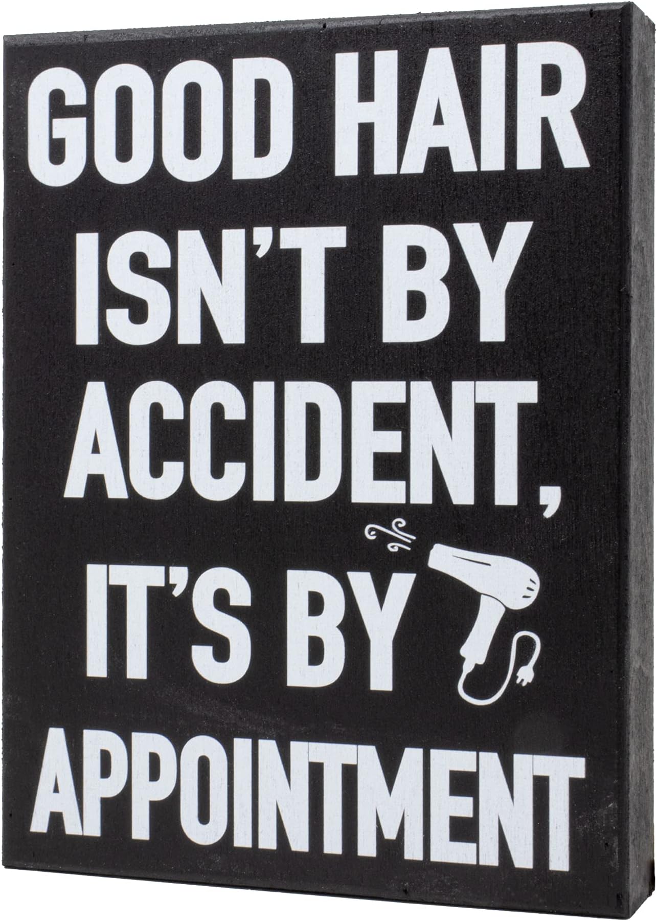 JennyGemsHair Dresser Gift, Good Hair Isn't By Accident It's By Appointment, Hair Salon Sign, Gifts for Hair Stylist, Hair Salon Decor, 6x8 In, Wood Wall Hanging