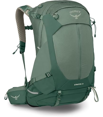 Osprey Stratos 34L Men's Hiking Backpack, Tunnel Vision Grey : Sports & Outdoors
