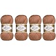 4 Balls Hand Knitting Yarn 100% Microfiber Acrylic Yarn Alize Diva Silk Effect Thread Crochet Art Lace Craft Lot of 4 skeins 400gr 1532yds (261)