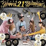 Yontree 14-Piece 21st Birthday Decorations Kit - Banner, Balloons, Confetti view 8