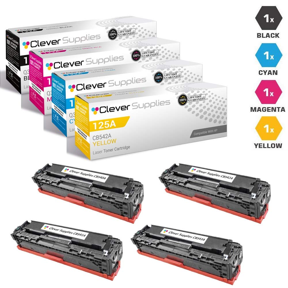 Amazon.com: CS Compatible Toner Cartridge Replacement for HP CP1215n CB540A Black CB541A Cyan 