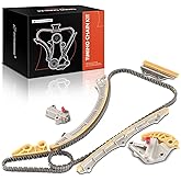 A-Premium 8PCS Engine Timing Chain Kit W/Tensioner & Guide Compatible with Honda & Acura - CR-V CRV 2010-2014, Civic 2012-201
