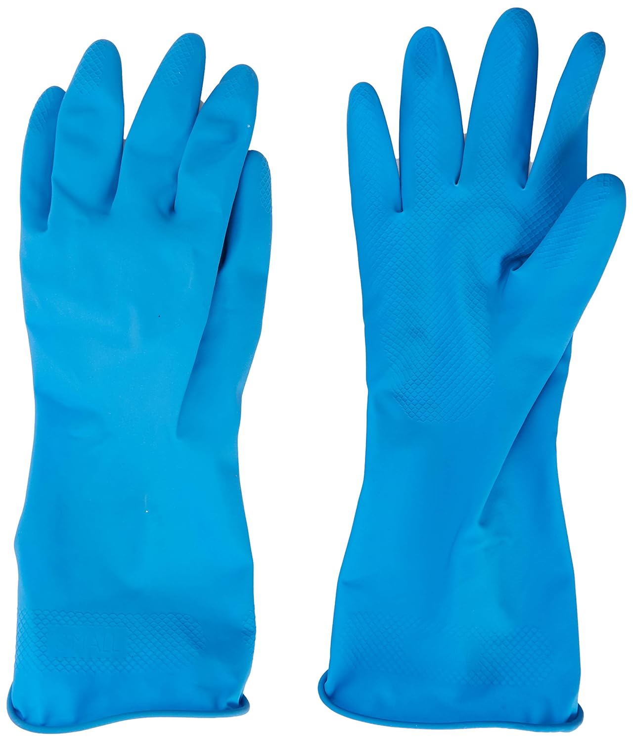 Safecare Household Rubber Gloves, Single Pair, Size 7/Small, Blue