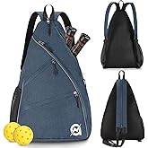 A11N SPORTS Pickleball Bag, Reversible Crossbody Sling Bag/Backpack for Women Men