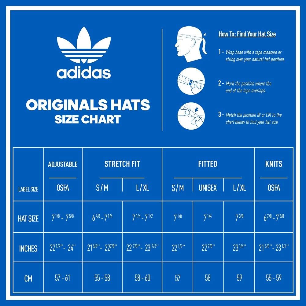 adidas Originals Men's Relaxed Strapback Cap, Black/White, ONE SIZE: Clothing