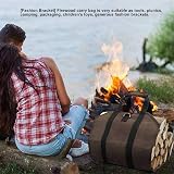 Shanrya Large Firewood Carrier Bag Oxford Cloth Tote Fireplace Log Holder view 8