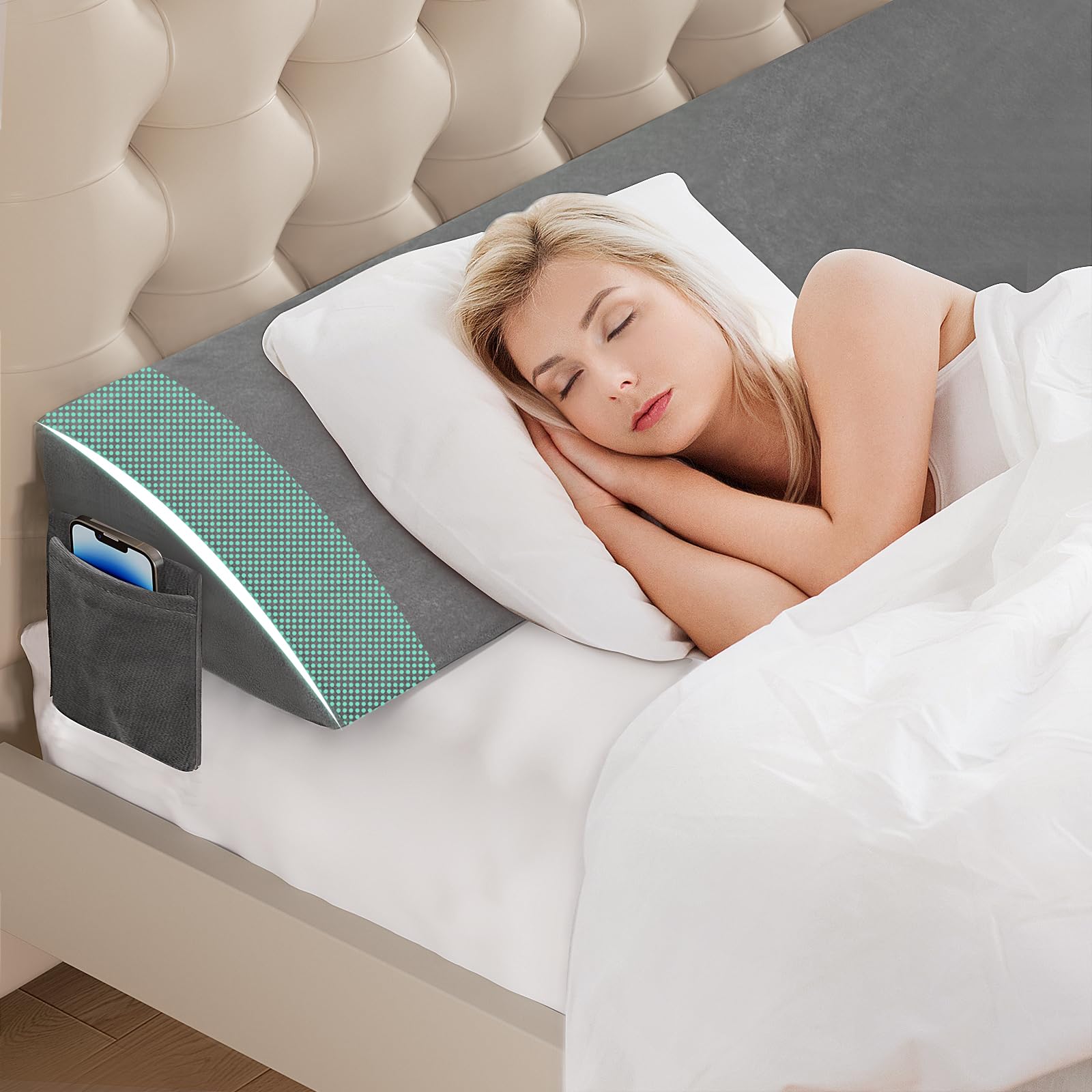 Bed Gap/Space Filler, Headboard Pillow Between Headboard and