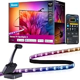 Govee TV Backlight 3 with Dual 4MP Lens, TV Lights Sync to 55-65 Inch TVs | RGBWIC LED Strip Lights for Movie Night, Smart AI Color Filter, App &amp; Voice Control, Compatible with Matter, 60LEDs/m, 11.8ft