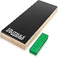 Hutsuls Leather Strop Block with Compound - Get Razor-Sharp Edges with Non-Slip Leather Stropping Block & Step-by-Step Guide Included