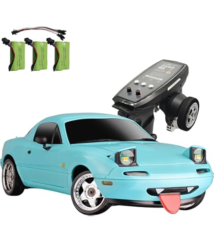 Amazon.com: SVERTIBO LD1804 1/18 Scale RC Drift Car, Mini Mazda MX
