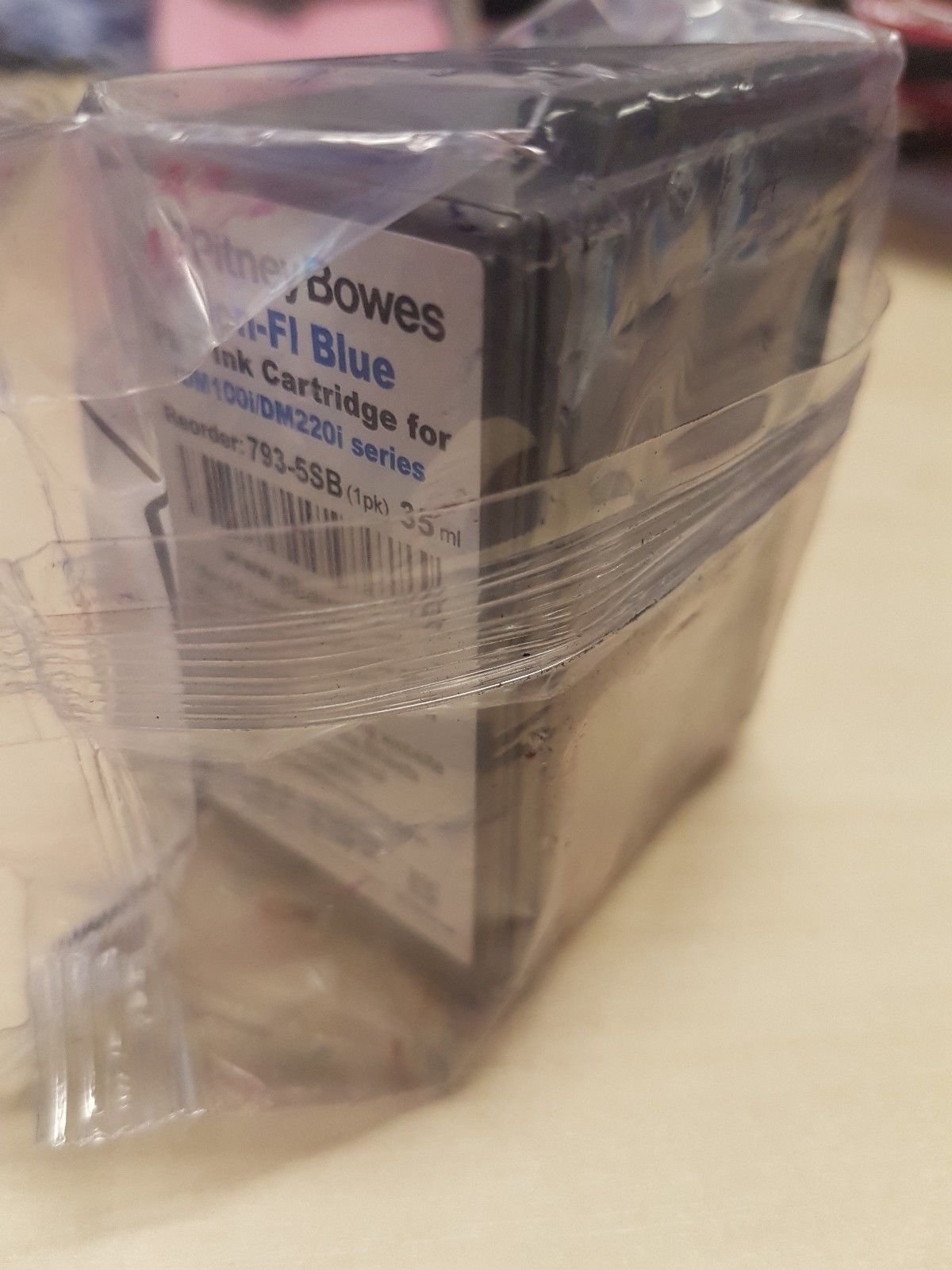 Pitney Bowes DM100 Genuine Original Smart Blue Ink Cartridge - 793-5SB