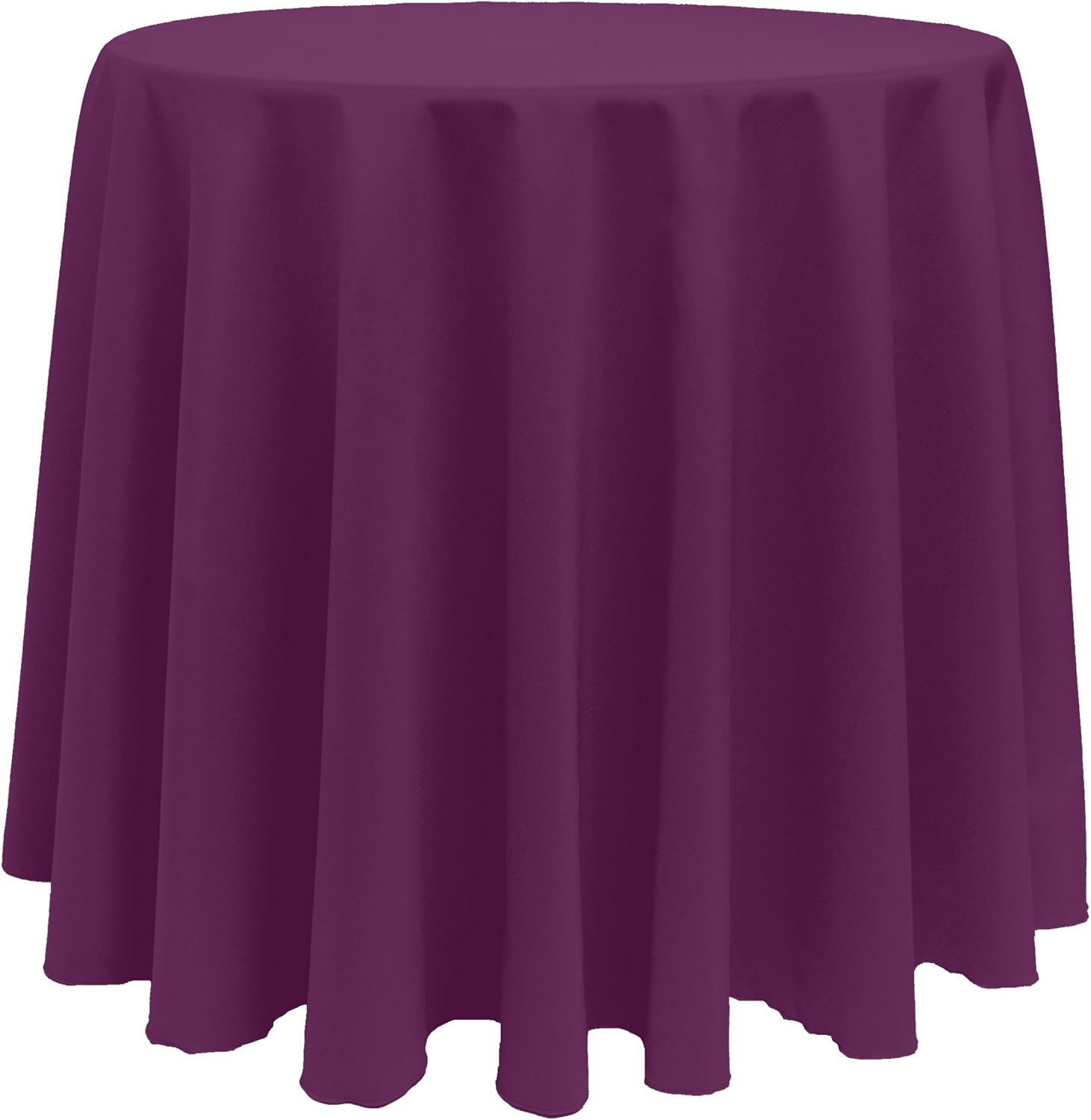 Best 108 inches round table cloth eggplant