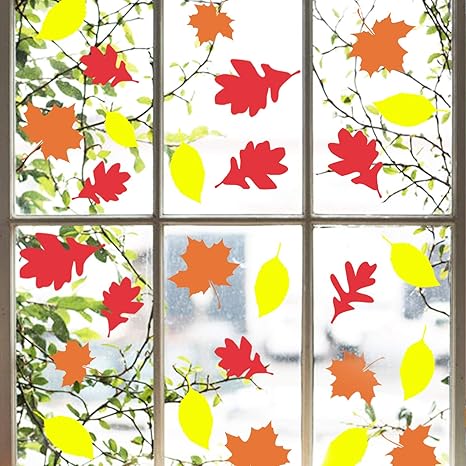 Nursery Decor 12 Sheets Thanksgiving Fall Autumn Leaves Acorns