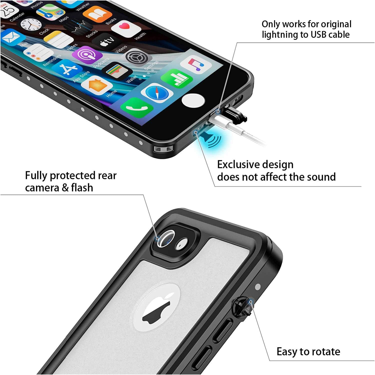 AICase iPhone SE 2020 Waterproof Case - Image 5