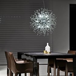 Modern Crystal Chandeliers Firework, 9-Light Chrome