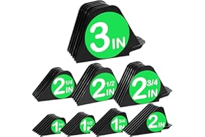 CR8GR8 3 Inch Hair Clipper Combs Guides, Hair Clipper Guards 1 & 1/4" 1 & 1/2" 2", Mega NO.16 NO.12 NO.10 fits for most Wahl Clippers (Black, 8pcs Mega Set)