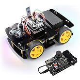 Freenove 4WD Car Kit with Remote (Compatible with Arduino IDE), Line Tracking, Obstacle Avoidance, Wireless Control App, Ultrasonic Sensor Motor Servo