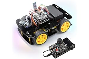 Freenove 4WD Car Kit with Remote (Compatible with Arduino IDE), Line Tracking, Obstacle Avoidance, Wireless Control App, Ultr